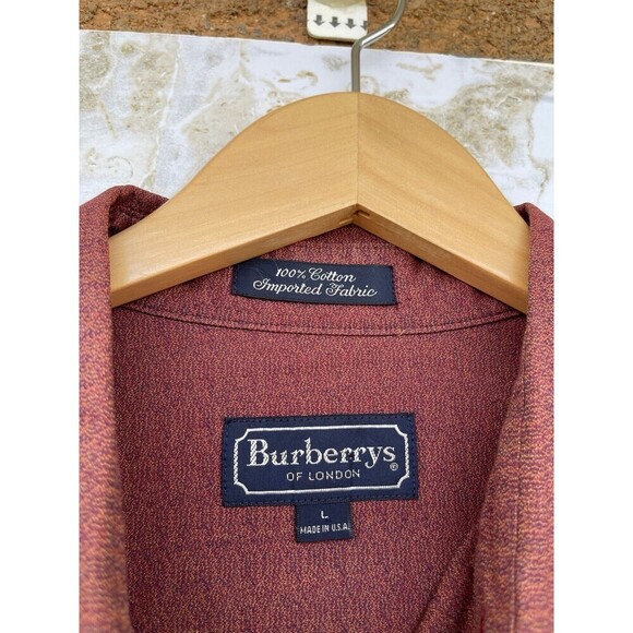 BURBERRYS OF LONDON VINTAGE FRONT BUTTON SHIRT SIZE LARGE - Picture 7 of 10